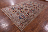 Turkmen Ersari Hand Knotted Wool Rug - 8' 0" X 11' 6" - Golden Nile