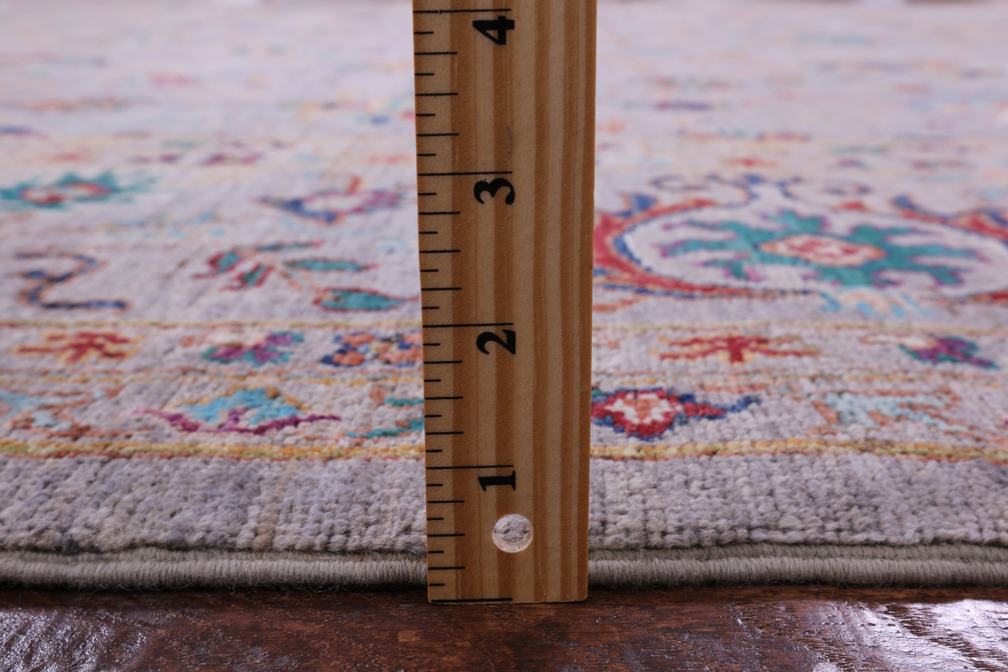 Grey Peshawar Hand Knotted Wool Rug - 8' 11" X 12' 4" - Golden Nile