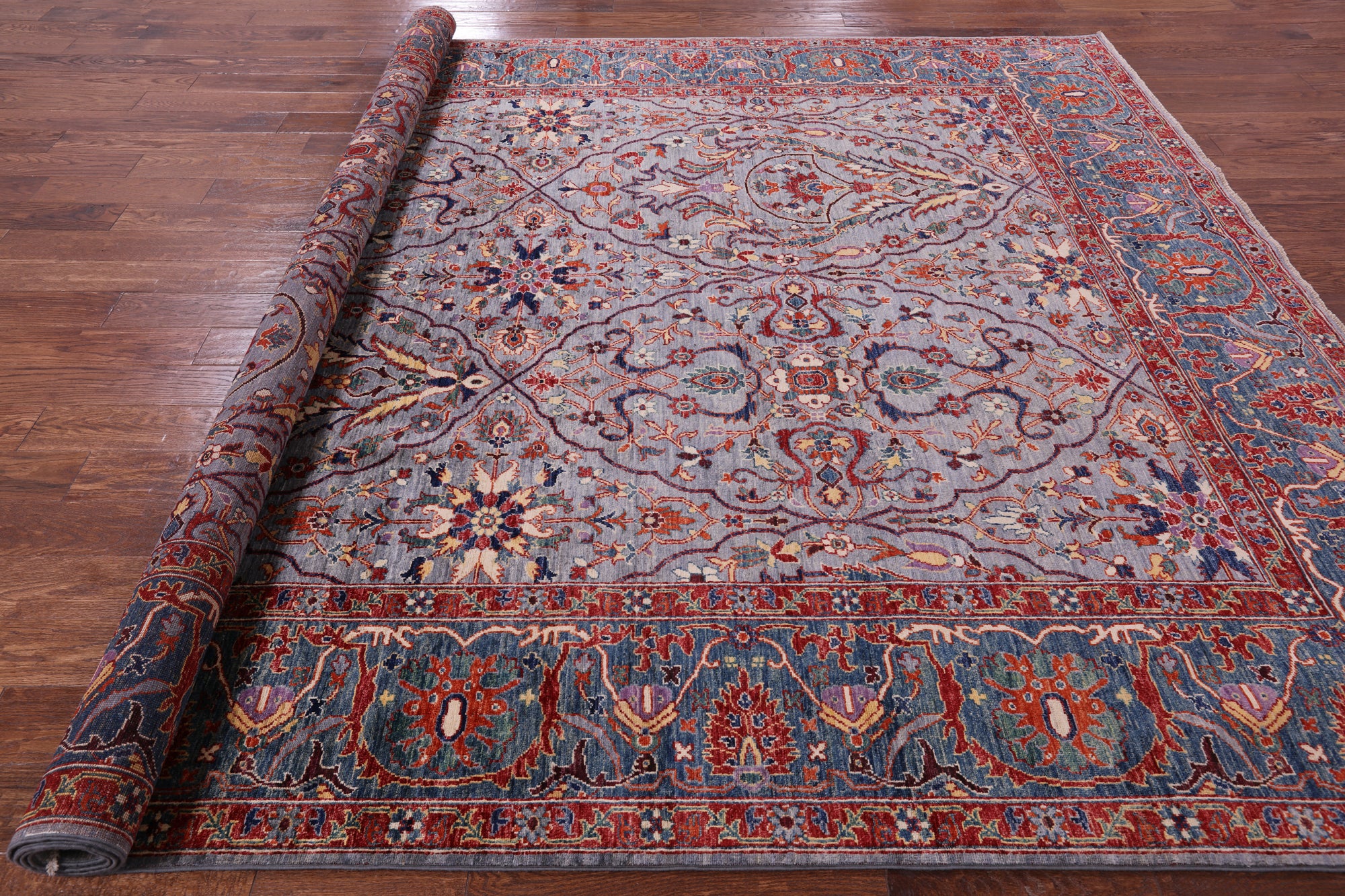 Persian Fine Serapi Handmade Wool Rug - 8' 10" X 11' 11" - Golden Nile