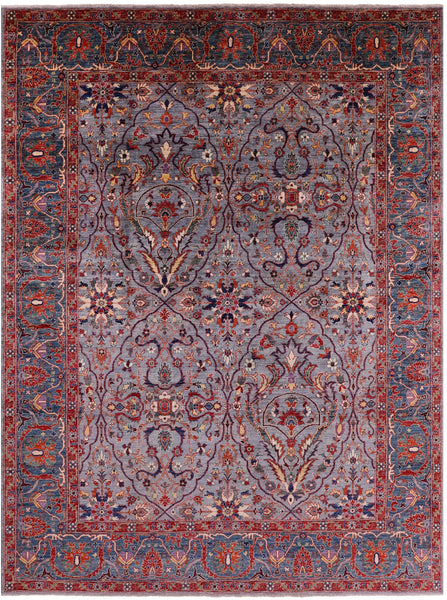 Persian Fine Serapi Handmade Wool Rug - 8' 10" X 11' 11" - Golden Nile