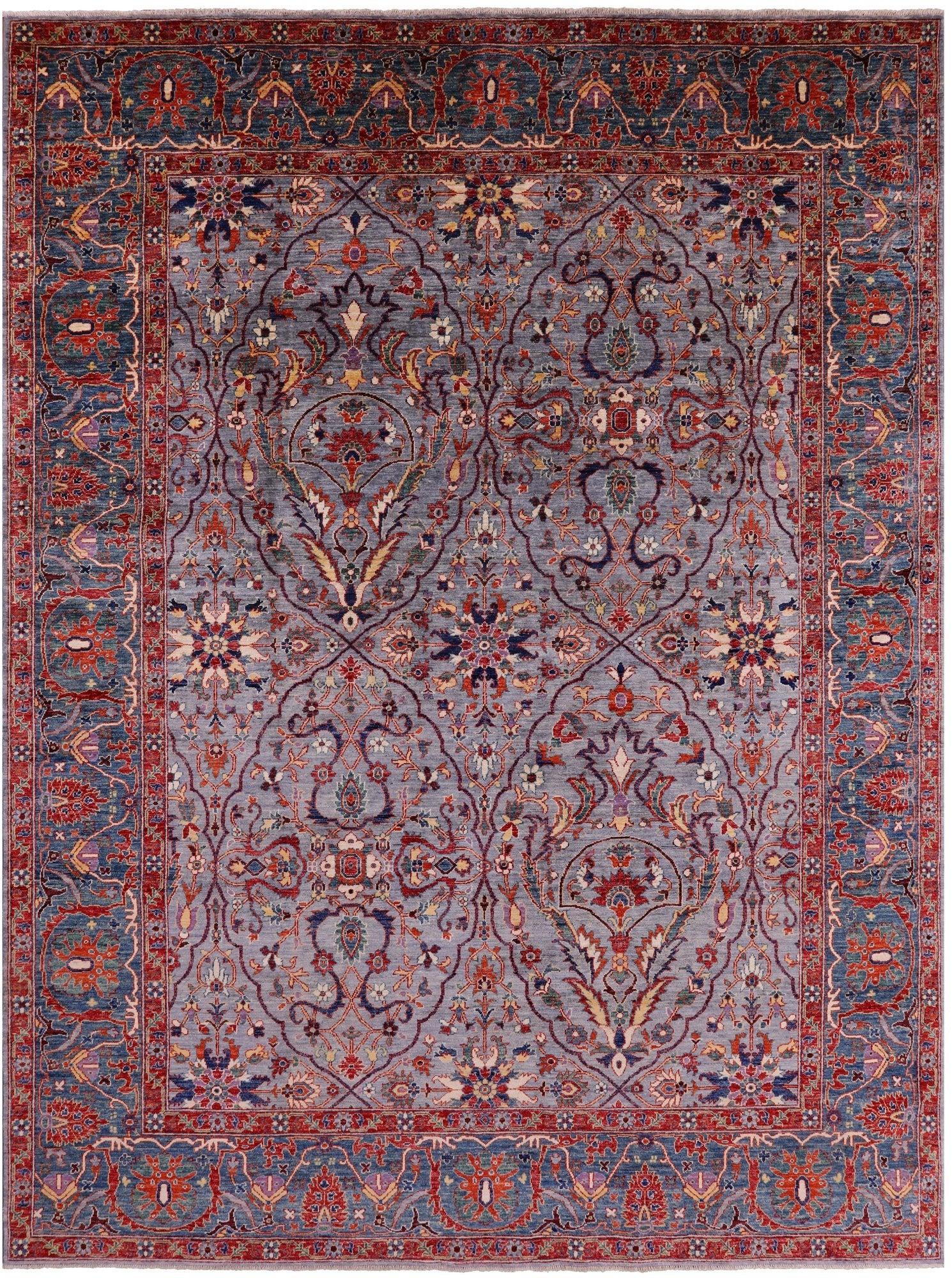 Persian Fine Serapi Handmade Wool Rug - 8' 10" X 11' 11" - Golden Nile