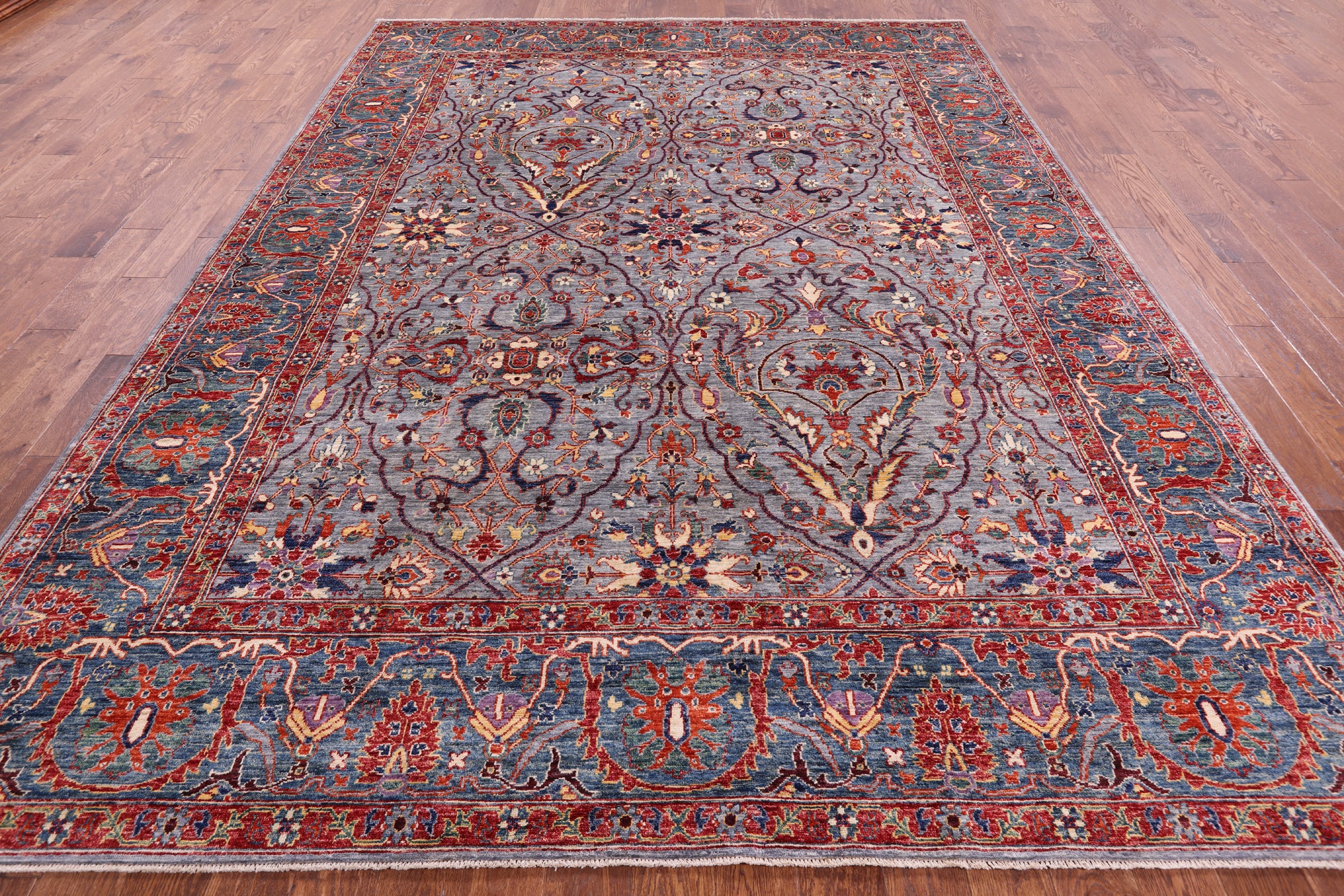 Persian Fine Serapi Handmade Wool Rug - 8' 10" X 11' 11" - Golden Nile