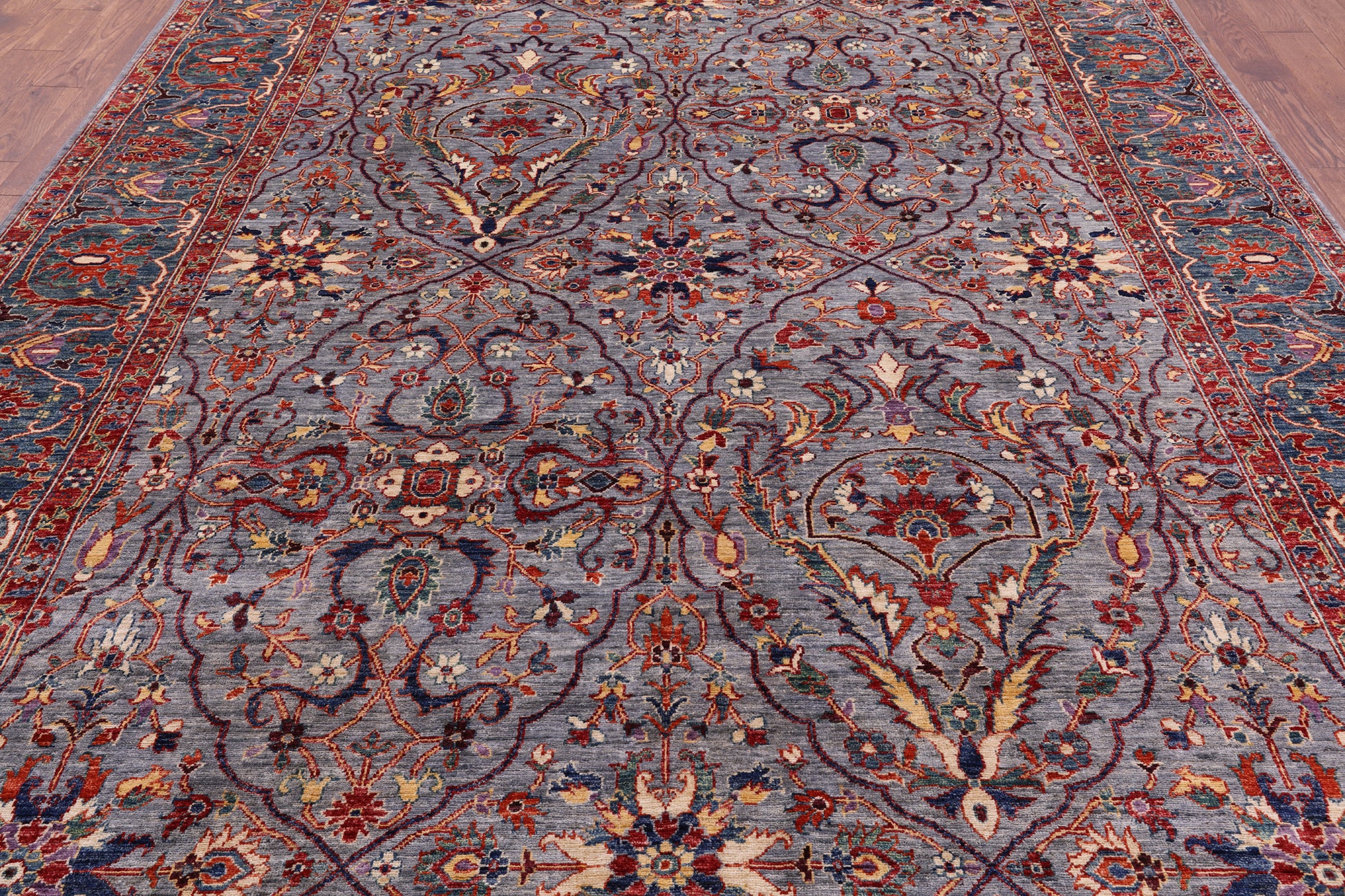 Persian Fine Serapi Handmade Wool Rug - 8' 10" X 11' 11" - Golden Nile