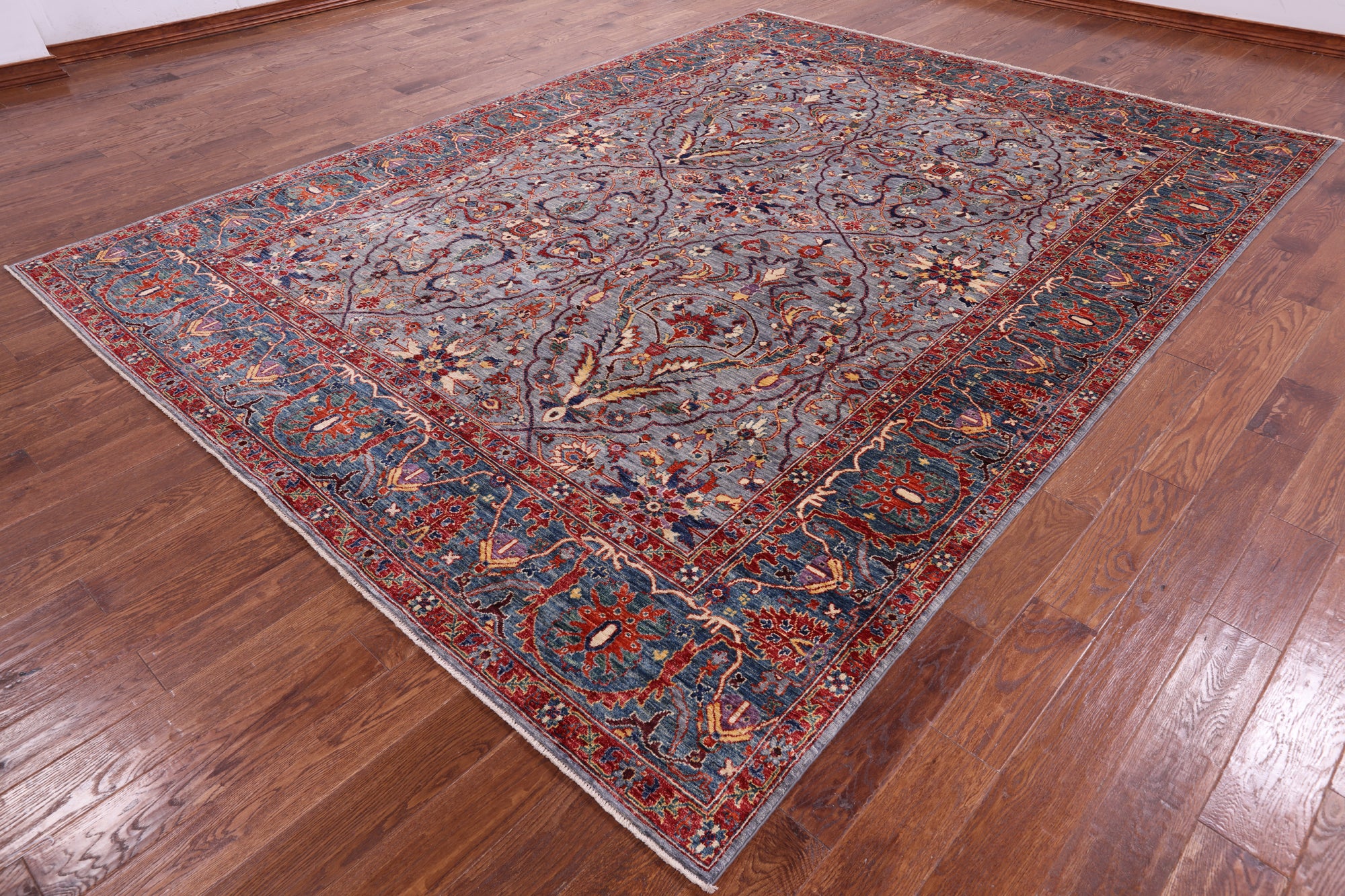 Persian Fine Serapi Handmade Wool Rug - 8' 10" X 11' 11" - Golden Nile