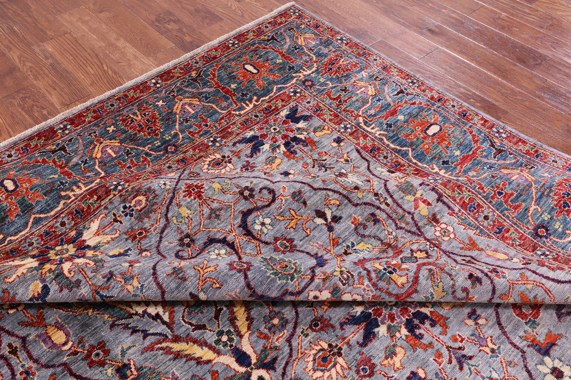 Persian Fine Serapi Handmade Wool Rug - 8' 10" X 11' 11" - Golden Nile