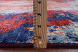 Abstract Modern Mamluk Hand Knotted Wool Rug - 9' 1" X 11' 8" - Golden Nile
