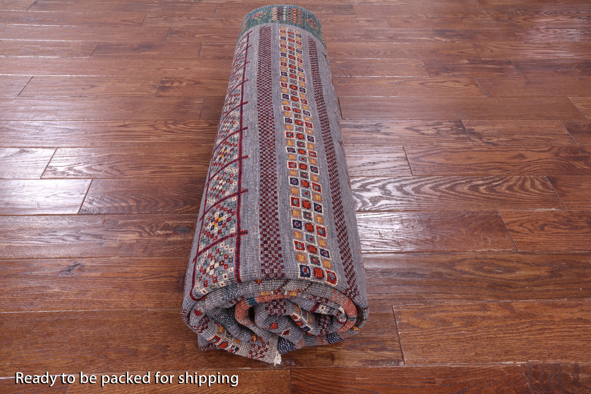 Tribal Persian Gabbeh Handmade Wool Rug - 6' 6" X 9' 11" - Golden Nile