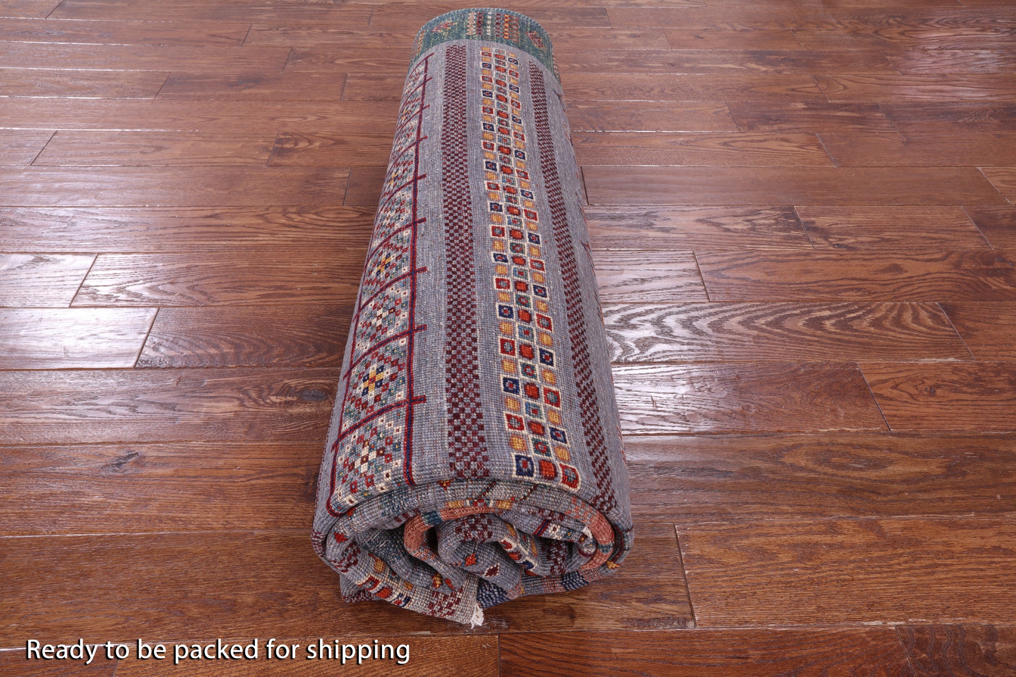 Tribal Persian Gabbeh Handmade Wool Rug - 6' 6" X 9' 11" - Golden Nile