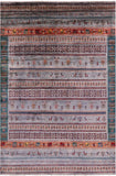 Tribal Persian Gabbeh Handmade Wool Rug - 6' 6" X 9' 11" - Golden Nile