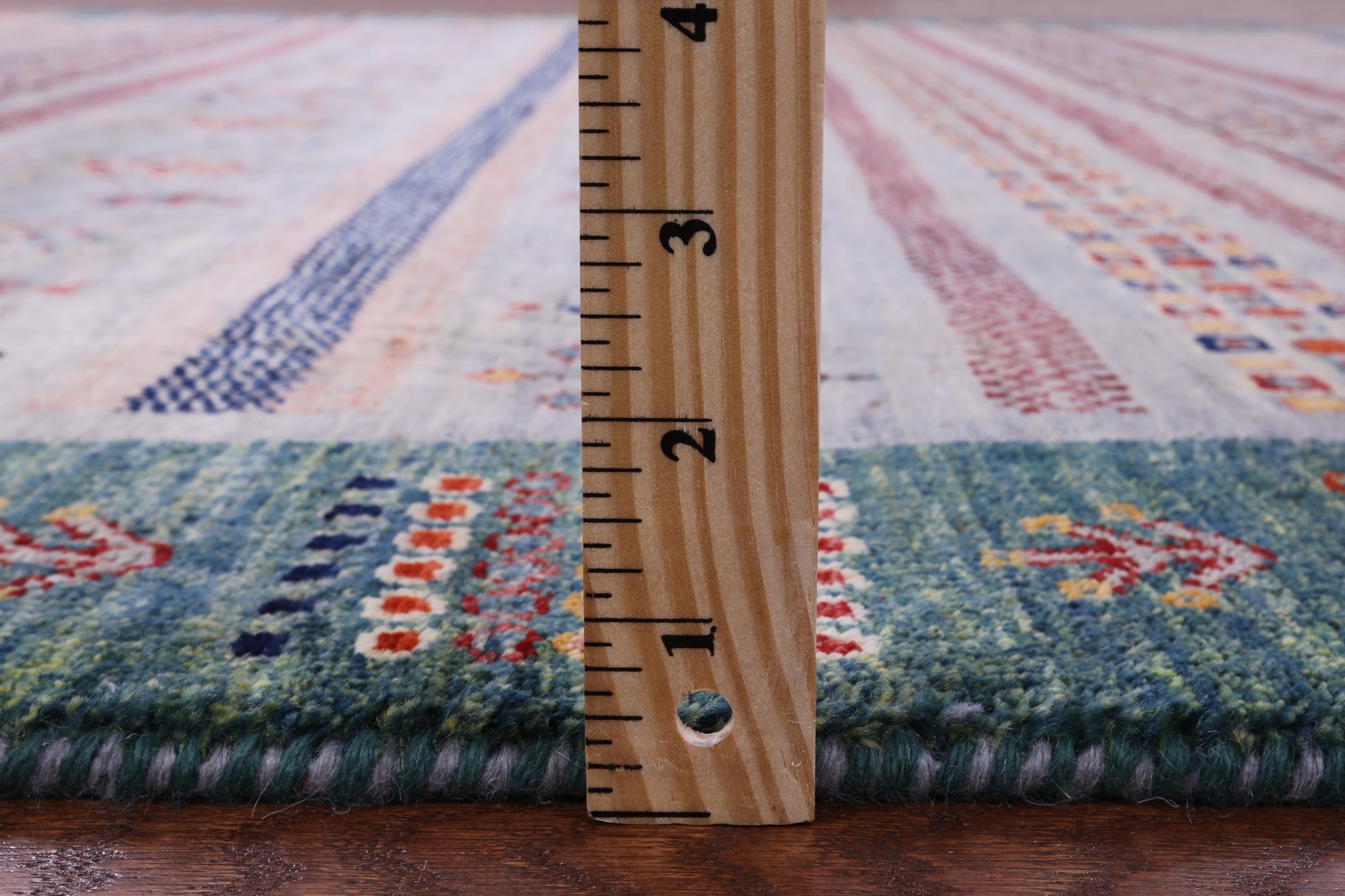 Tribal Persian Gabbeh Handmade Wool Rug - 6' 6" X 9' 11" - Golden Nile