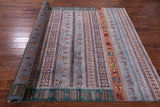 Tribal Persian Gabbeh Handmade Wool Rug - 6' 6" X 9' 11" - Golden Nile