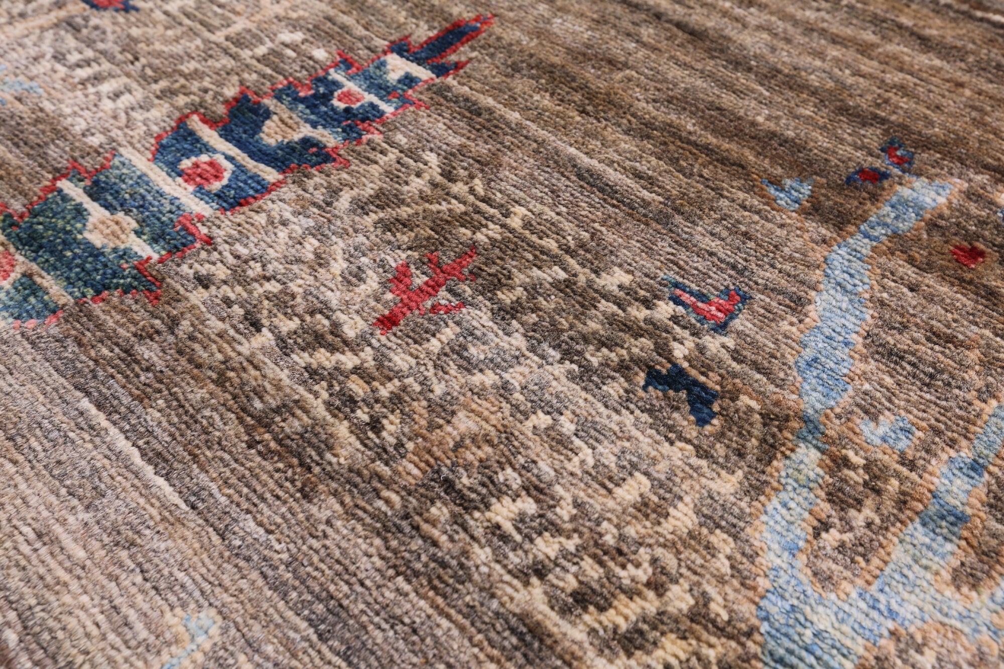 Tribal Persian Gabbeh Handmade Wool Rug - 5' 10" X 8' 5" - Golden Nile
