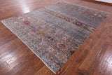 Khorjin Persian Gabbeh Hand Knotted Wool Rug - 8' 10" X 11' 10" - Golden Nile