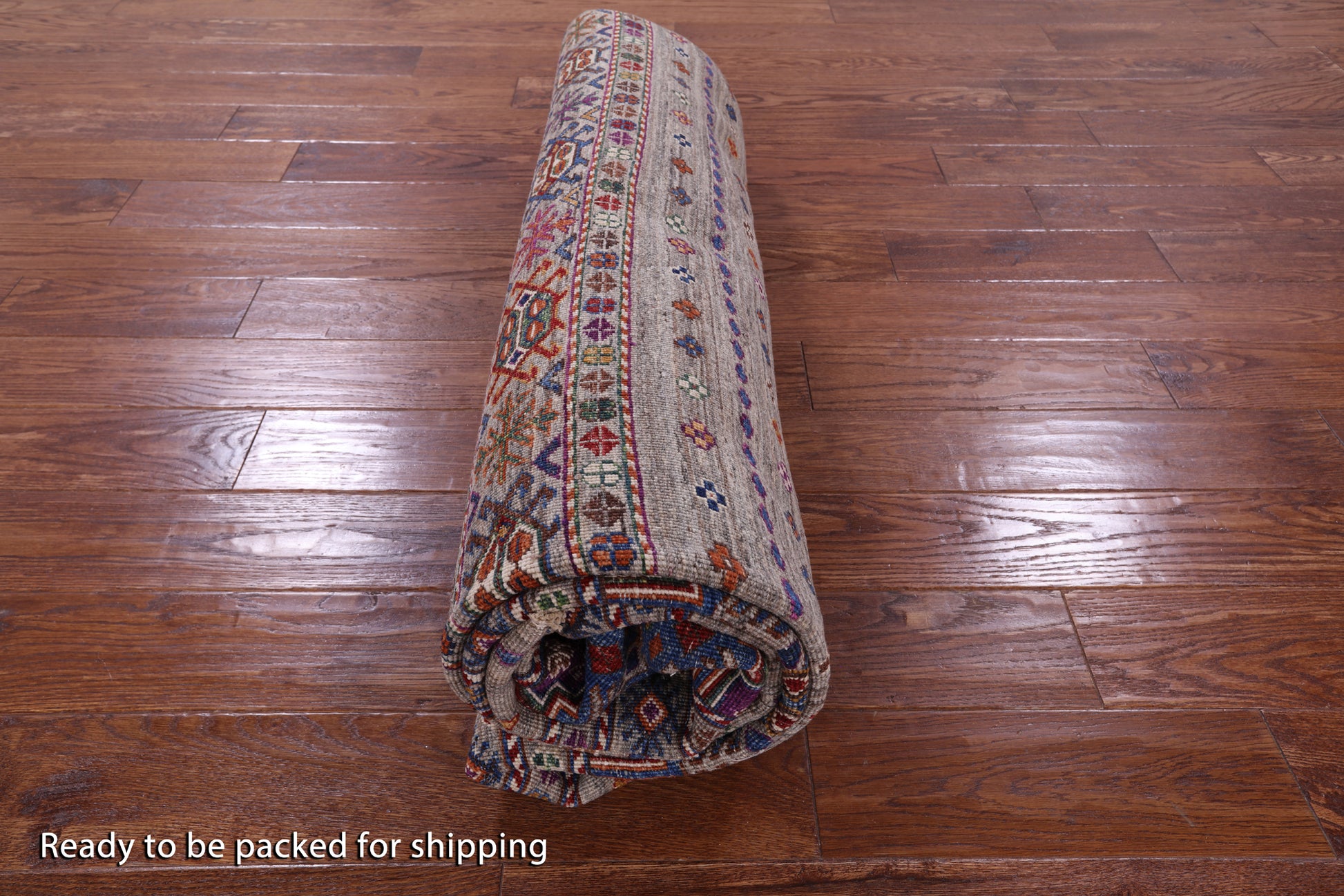 Khorjin Persian Gabbeh Hand Knotted Wool Rug - 6' 7" X 9' 6" - Golden Nile