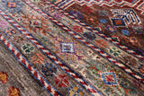 Khorjin Persian Gabbeh Hand Knotted Wool Rug - 6' 7" X 9' 6" - Golden Nile
