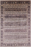 Tribal Persian Gabbeh Handmade Wool Rug - 6' 9" X 9' 11" - Golden Nile