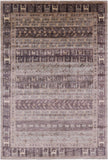 Tribal Persian Gabbeh Handmade Wool Rug - 6' 9" X 9' 11" - Golden Nile
