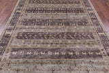 Tribal Persian Gabbeh Handmade Wool Rug - 6' 9" X 9' 11" - Golden Nile
