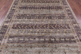 Tribal Persian Gabbeh Handmade Wool Rug - 6' 9" X 9' 11" - Golden Nile