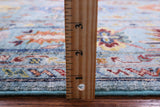 Blue Turkmen Ersari Hand Knotted Wool Rug - 6' 10" X 9' 11" - Golden Nile