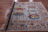 Turkmen Ersari Hand Knotted Wool Rug - 6' 10" X 9' 5" - Golden Nile