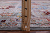 Grey Turkmen Ersari Hand Knotted Wool Rug - 6' 11" X 9' 7" - Golden Nile