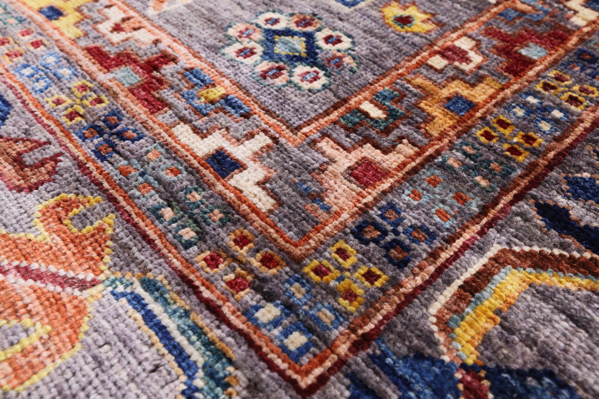 Turkmen Ersari Handmade Wool Rug - 5' 7" X 7' 8" - Golden Nile
