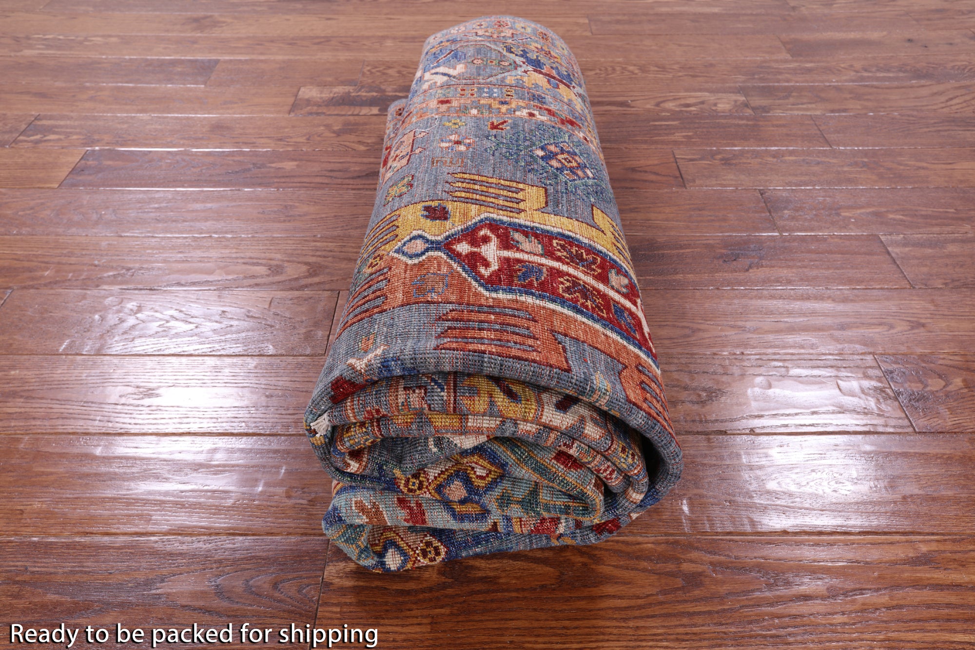 Turkmen Ersari Hand Knotted Wool Rug - 5' 8" X 7' 8" - Golden Nile