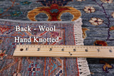 Peshawar Hand Knotted Wool Rug - 5' 0" X 6' 5" - Golden Nile