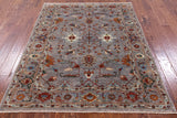 Peshawar Hand Knotted Wool Rug - 5' 2" X 6' 11" - Golden Nile