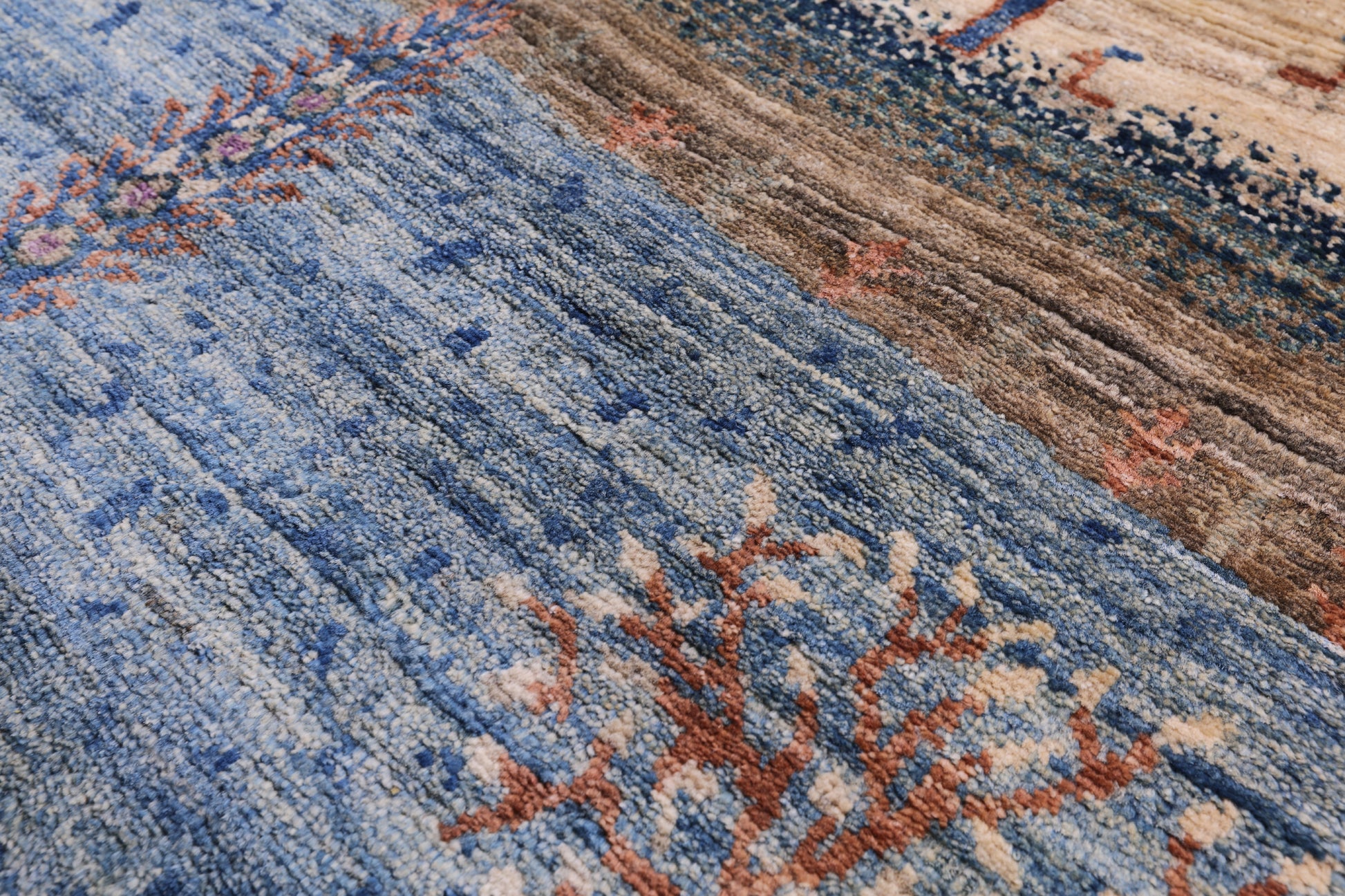 Tribal Persian Gabbeh Hand Knotted Wool Rug - 7' 10" X 9' 8" - Golden Nile