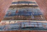 Tribal Persian Gabbeh Hand Knotted Wool Rug - 8' 2" X 9' 9" - Golden Nile