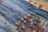 Tribal Persian Gabbeh Hand Knotted Wool Rug - 8' 2" X 9' 9" - Golden Nile