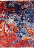 Abstract Modern Handmade Wool Rug - 8' 5" X 11' 9" - Golden Nile