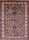 Super Kazak Handmade Wool Rug - 8' 11" X 12' 1" - Golden Nile