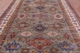 Super Kazak Handmade Wool Rug - 8' 11" X 12' 1" - Golden Nile