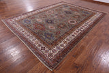 Super Kazak Handmade Wool Rug - 8' 11" X 12' 1" - Golden Nile