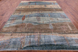 Tribal Persian Gabbeh Hand Knotted Wool Rug - 8' 9" X 11' 7" - Golden Nile