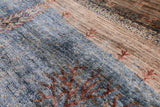 Tribal Persian Gabbeh Hand Knotted Wool Rug - 8' 9" X 11' 7" - Golden Nile