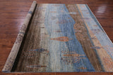 Tribal Persian Gabbeh Hand Knotted Wool Rug - 8' 3" X 9' 9" - Golden Nile