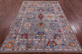 Grey Turkish Oushak Hand Knotted Wool Rug - 5' 9" X 8' 3" - Golden Nile