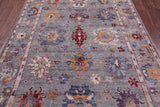 Grey Turkish Oushak Hand Knotted Wool Rug - 5' 9" X 8' 3" - Golden Nile