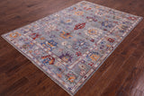Grey Turkish Oushak Hand Knotted Wool Rug - 5' 9" X 8' 3" - Golden Nile