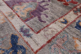Grey Turkish Oushak Hand Knotted Wool Rug - 5' 8" X 8' 4" - Golden Nile