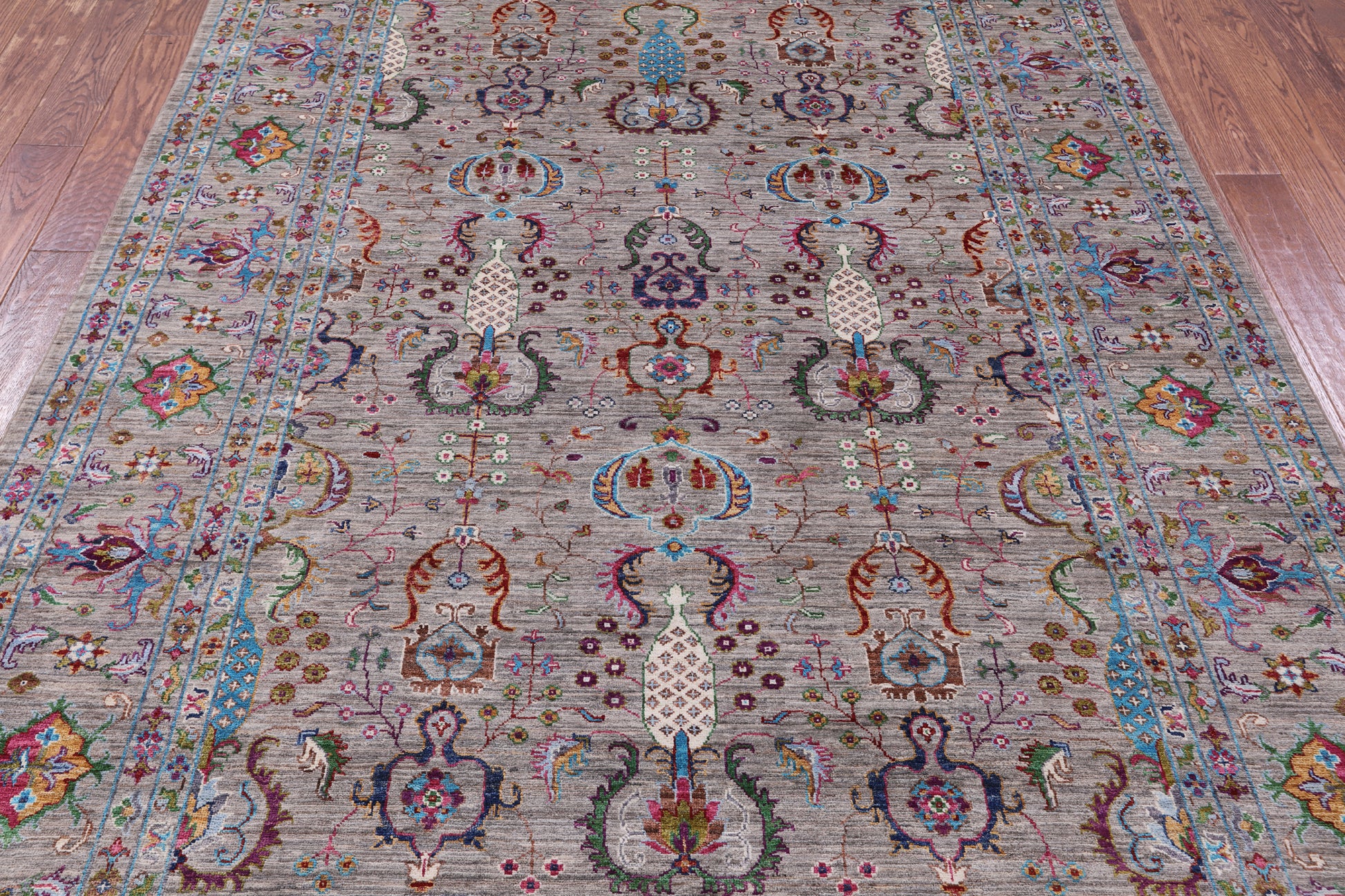 Peshawar Hand Knotted Wool Rug - 6' 8" X 10' 0" - Golden Nile