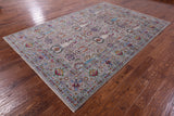 Peshawar Hand Knotted Wool Rug - 6' 8" X 10' 0" - Golden Nile