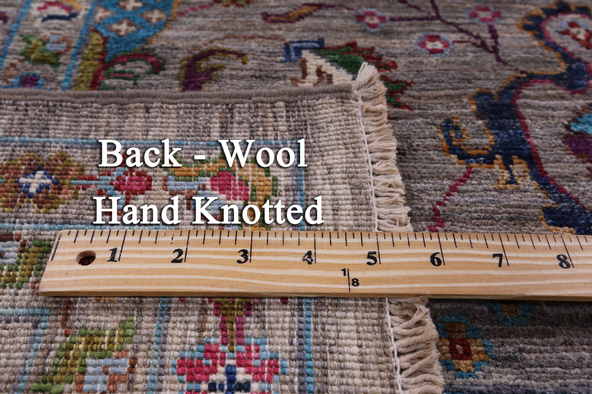 Peshawar Hand Knotted Wool Rug - 6' 8" X 10' 0" - Golden Nile