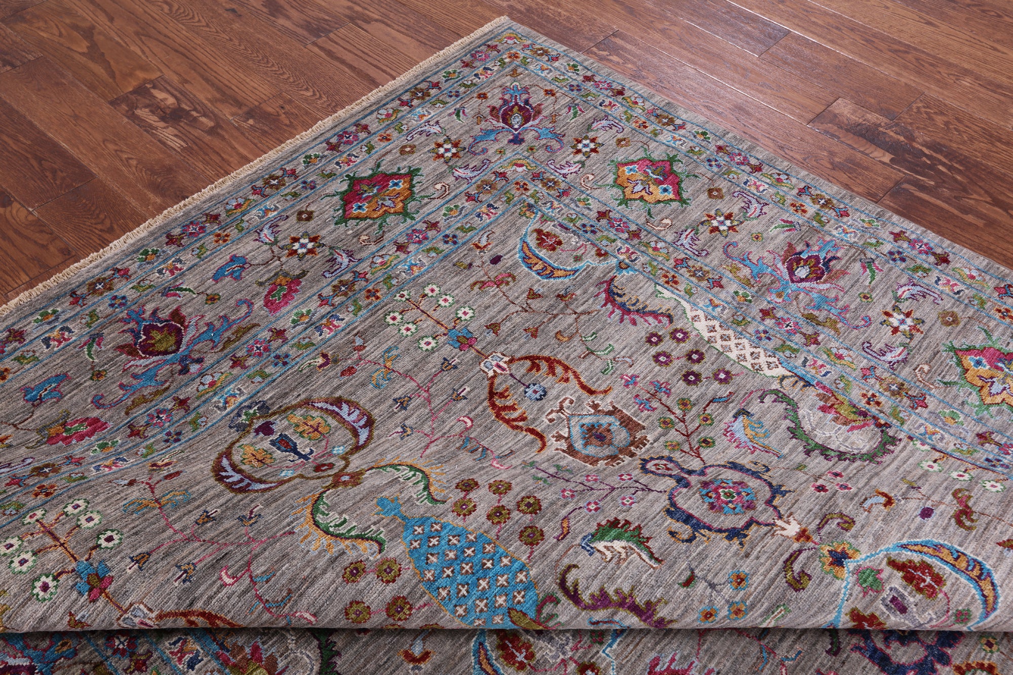Peshawar Hand Knotted Wool Rug - 6' 8" X 10' 0" - Golden Nile