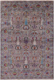 Peshawar Hand Knotted Wool Rug - 6' 8" X 10' 0" - Golden Nile