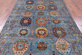 Turkmen Ersari Hand Knotted Wool Rug - 6' 8" X 10' 2" - Golden Nile